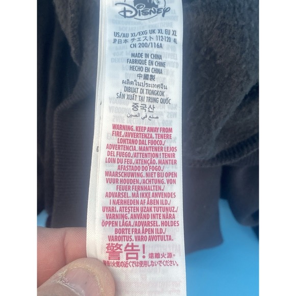 Disneyland Black‎ KL Authentic Zip Up Sweatshirt Hoodie - Picture 4 of 4